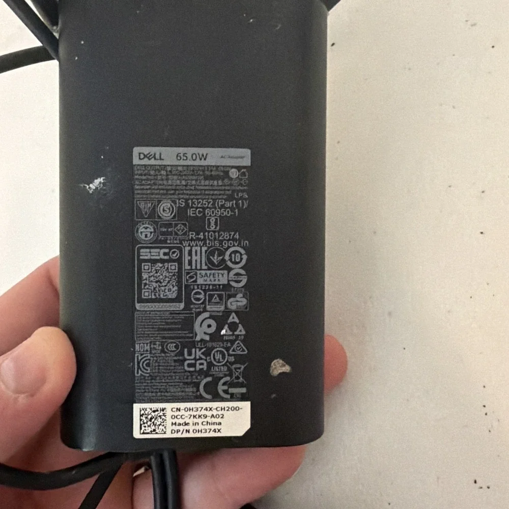 Dell 65W Watt USB-C Type C Laptop Charger AC Power Adapter HA65NM191